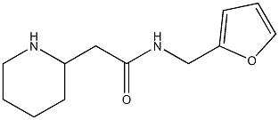 N-(furan-2-ylmethyl)-2-(piperidin-2-yl)acetamide Struktur