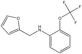 N-(furan-2-ylmethyl)-2-(trifluoromethoxy)aniline Struktur