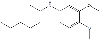 N-(heptan-2-yl)-3,4-dimethoxyaniline Struktur