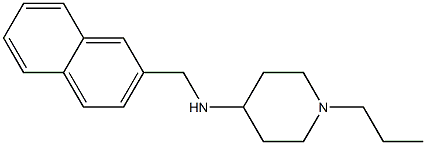 N-(naphthalen-2-ylmethyl)-1-propylpiperidin-4-amine Struktur