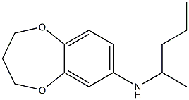 N-(pentan-2-yl)-3,4-dihydro-2H-1,5-benzodioxepin-7-amine Struktur