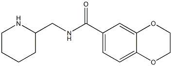 N-(piperidin-2-ylmethyl)-2,3-dihydro-1,4-benzodioxine-6-carboxamide Struktur