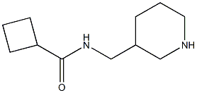 N-(piperidin-3-ylmethyl)cyclobutanecarboxamide Struktur