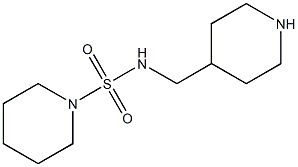 N-(piperidin-4-ylmethyl)piperidine-1-sulfonamide Struktur