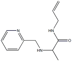 N-(prop-2-en-1-yl)-2-[(pyridin-2-ylmethyl)amino]propanamide Struktur