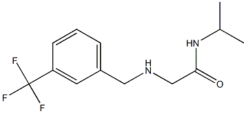 N-(propan-2-yl)-2-({[3-(trifluoromethyl)phenyl]methyl}amino)acetamide Struktur