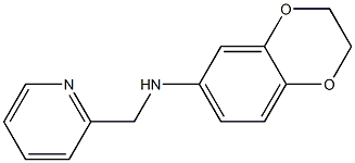 N-(pyridin-2-ylmethyl)-2,3-dihydro-1,4-benzodioxin-6-amine Struktur