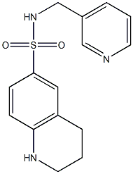 N-(pyridin-3-ylmethyl)-1,2,3,4-tetrahydroquinoline-6-sulfonamide Struktur