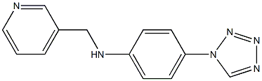 N-(pyridin-3-ylmethyl)-4-(1H-1,2,3,4-tetrazol-1-yl)aniline Struktur