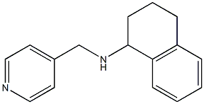 N-(pyridin-4-ylmethyl)-1,2,3,4-tetrahydronaphthalen-1-amine Struktur