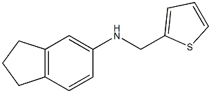 N-(thiophen-2-ylmethyl)-2,3-dihydro-1H-inden-5-amine Struktur