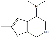 N,N,2-trimethyl-4H,5H,6H,7H-thieno[2,3-c]pyridin-4-amine Struktur