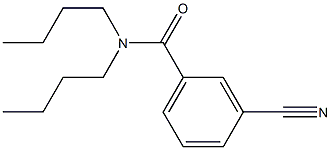 N,N-dibutyl-3-cyanobenzamide Struktur