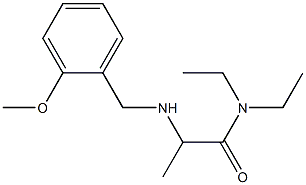 N,N-diethyl-2-{[(2-methoxyphenyl)methyl]amino}propanamide Struktur