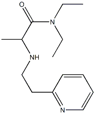 N,N-diethyl-2-{[2-(pyridin-2-yl)ethyl]amino}propanamide Struktur