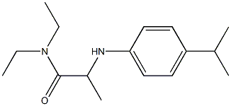 N,N-diethyl-2-{[4-(propan-2-yl)phenyl]amino}propanamide Struktur