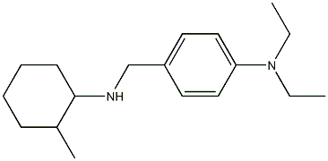 N,N-diethyl-4-{[(2-methylcyclohexyl)amino]methyl}aniline Struktur