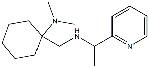 N,N-dimethyl-1-({[1-(pyridin-2-yl)ethyl]amino}methyl)cyclohexan-1-amine Struktur