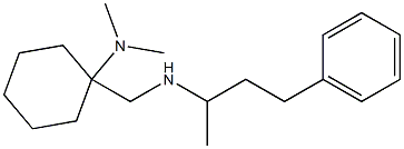 N,N-dimethyl-1-{[(4-phenylbutan-2-yl)amino]methyl}cyclohexan-1-amine Struktur