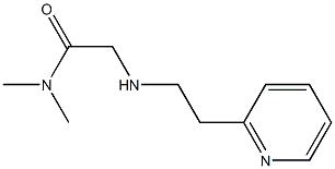 N,N-dimethyl-2-{[2-(pyridin-2-yl)ethyl]amino}acetamide Struktur