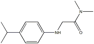 N,N-dimethyl-2-{[4-(propan-2-yl)phenyl]amino}acetamide Struktur