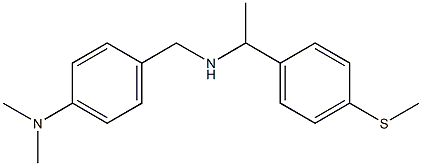 N,N-dimethyl-4-[({1-[4-(methylsulfanyl)phenyl]ethyl}amino)methyl]aniline Struktur