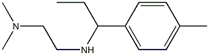 N,N-dimethyl-N'-[1-(4-methylphenyl)propyl]ethane-1,2-diamine Struktur