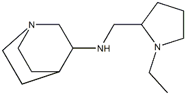 N-[(1-ethylpyrrolidin-2-yl)methyl]-1-azabicyclo[2.2.2]octan-3-amine Struktur