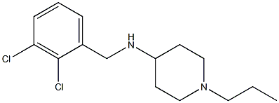 N-[(2,3-dichlorophenyl)methyl]-1-propylpiperidin-4-amine Struktur