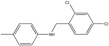 N-[(2,4-dichlorophenyl)methyl]-4-methylaniline Struktur