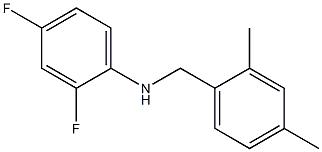 N-[(2,4-dimethylphenyl)methyl]-2,4-difluoroaniline Struktur