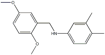 N-[(2,5-dimethoxyphenyl)methyl]-3,4-dimethylaniline Struktur