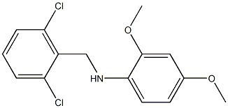 N-[(2,6-dichlorophenyl)methyl]-2,4-dimethoxyaniline Struktur