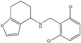 N-[(2,6-dichlorophenyl)methyl]-4,5,6,7-tetrahydro-1-benzofuran-4-amine Struktur