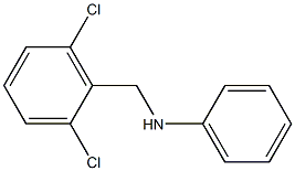 N-[(2,6-dichlorophenyl)methyl]aniline Struktur