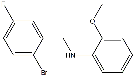 N-[(2-bromo-5-fluorophenyl)methyl]-2-methoxyaniline Struktur