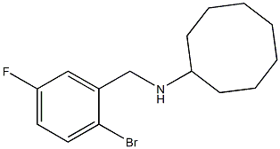 N-[(2-bromo-5-fluorophenyl)methyl]cyclooctanamine Struktur