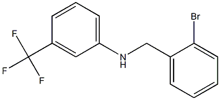 N-[(2-bromophenyl)methyl]-3-(trifluoromethyl)aniline Struktur