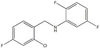 N-[(2-chloro-4-fluorophenyl)methyl]-2,5-difluoroaniline Struktur