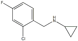 N-[(2-chloro-4-fluorophenyl)methyl]cyclopropanamine Struktur