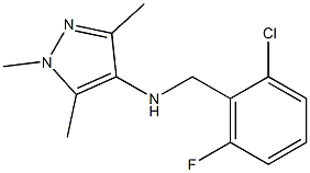 N-[(2-chloro-6-fluorophenyl)methyl]-1,3,5-trimethyl-1H-pyrazol-4-amine Struktur