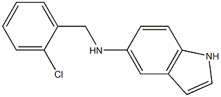 N-[(2-chlorophenyl)methyl]-1H-indol-5-amine Struktur