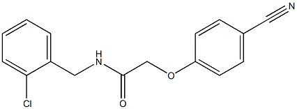 N-[(2-chlorophenyl)methyl]-2-(4-cyanophenoxy)acetamide Struktur