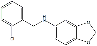 N-[(2-chlorophenyl)methyl]-2H-1,3-benzodioxol-5-amine Struktur