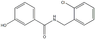 N-[(2-chlorophenyl)methyl]-3-hydroxybenzamide Struktur