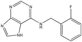 N-[(2-fluorophenyl)methyl]-7H-purin-6-amine Struktur