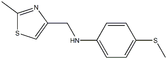 N-[(2-methyl-1,3-thiazol-4-yl)methyl]-4-(methylsulfanyl)aniline Struktur