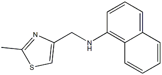 N-[(2-methyl-1,3-thiazol-4-yl)methyl]naphthalen-1-amine Struktur