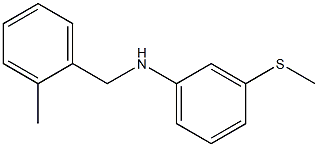 N-[(2-methylphenyl)methyl]-3-(methylsulfanyl)aniline Struktur