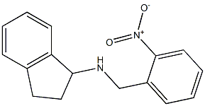 N-[(2-nitrophenyl)methyl]-2,3-dihydro-1H-inden-1-amine Struktur